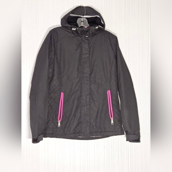 Natural Reflections Women's Hooded Black Winter Insulated Jacket,  Sz S - Picture 1 of 16